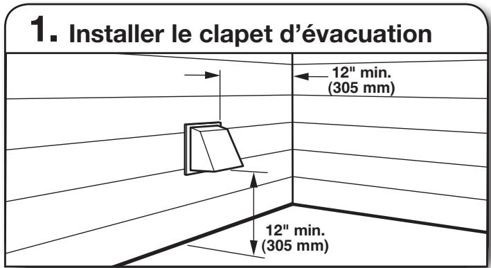 WHIRLPOOL WGD8100BW - INSTALLATION GUIDE - Installation du systemém d'evacuation - 1