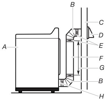 WHIRLPOOL WGD8100BW - INSTALLATION GUIDE - Installations d'évacuation recommandées - 1