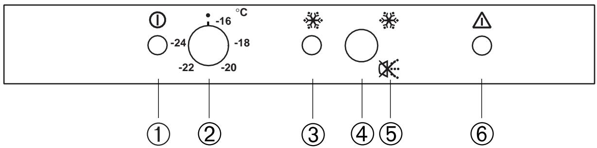FAURE TT 110 F - Freezer controls - 1