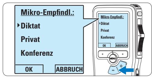 PHILIPS LFH-9172 - Mikrofonempfindlichkeit einstellen - 4