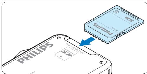 PHILIPS LFH-9172 - De geheugenkaartplaatsen enuitwerpen - 1