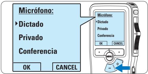 PHILIPS LFH-9172 - Ajustar la sensibilitad del microfono - 4