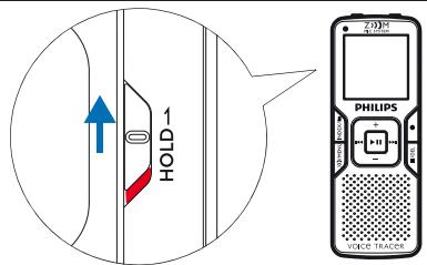 PHILIPS LFH0645/00,  LFH0648 SCB1240NB,  LFH0898 - Verrouillage des touches (fonction HOLD) - 1