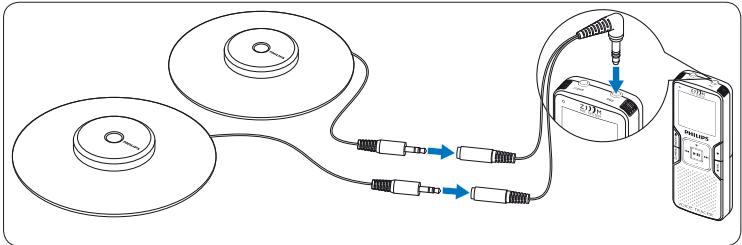 PHILIPS LFH0645/00,  LFH0648 SCB1240NB,  LFH0898 - Connectez et positionnez les microphones de réunion à 360° (LFH0898 uniquement) - 1