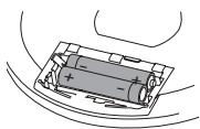 PHILIPS EXP3461 - Insertion des piles AA (LR6, UM3) - 1