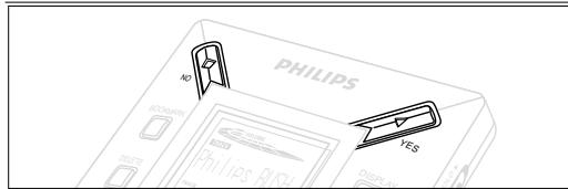 PHILIPS SA125 - IN-/UITSCHAKELEN, AFSPELEN EN TIJDELIK ONDERBREKEN VAN AUDIO-FILES - 1