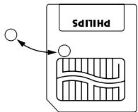 PHILIPS SA125 - Protection de la CARTE CONTRE l'effacement et l'enregistrement en ecrasement - 1