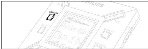 PHILIPS SA125 - USING BOOKMARK TO FIND YOUR FAVOURITE PASSAGES - 1