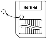 PHILIPS SA125 - PREVENTING CARD ERASURE AND OVERWRITING - 1