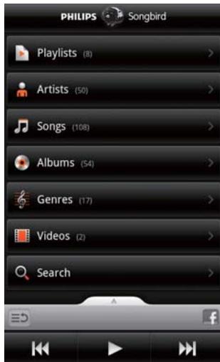 PHILIPS SA3CNT08 - Rechercher des vidéos par titre - 1