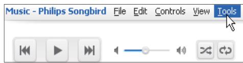 PHILIPS SA3CNT08 - Pour définir le dossier multimédia d'iTunes - 1