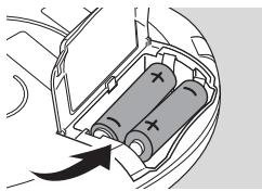 PHILIPS EXP503 - Inserting batteries - 1