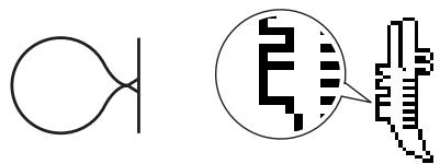 BROTHER F420 - Appuyez sur « - » ou « + » pour régler la position verticale. - 2