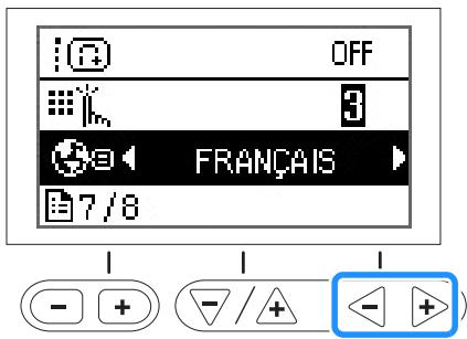 BROTHER F420 - Sélection de la langue d'affichage - 1