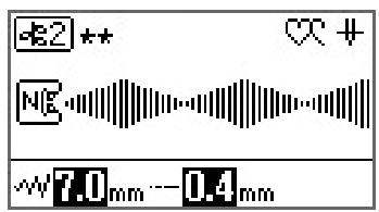 BROTHER F420 - Modification de la longueur du motif - 1