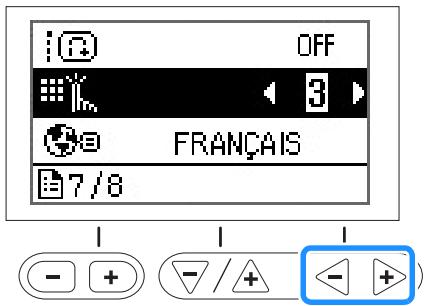 BROTHER F420 - Réglage de la sensibilité des touches de fonctionnement - 2