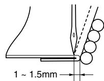 BROTHER M343D - Comment placer le tissu et les perles - 1