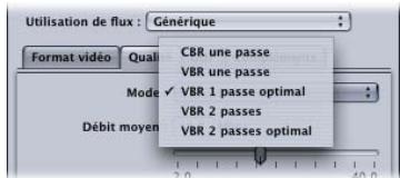 APPLE COMPRESSOR 4 - Onglet Qualité - 2