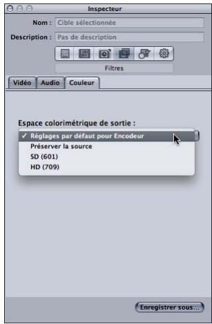 APPLE COMPRESSOR 4 - Onglet Couleur - 1
