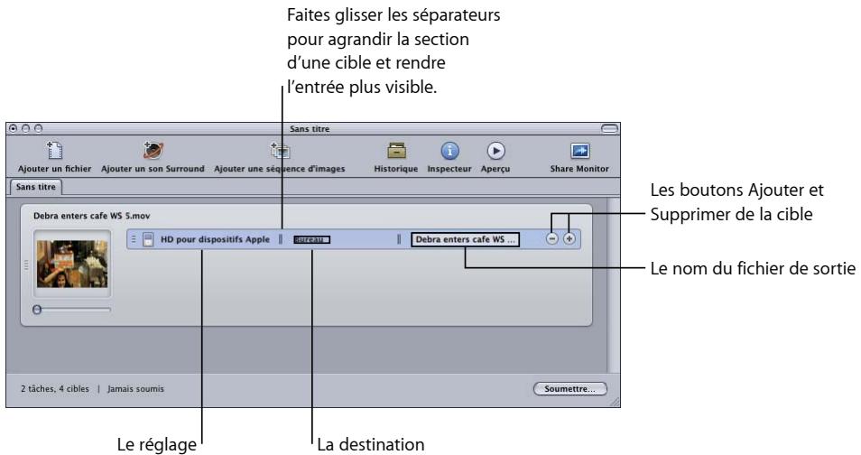 APPLE COMPRESSOR 4 - À propos des cibles - 1