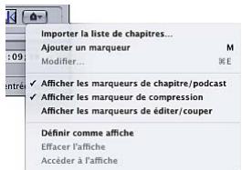 APPLE COMPRESSOR 4 - Menu local Marqueur - 1