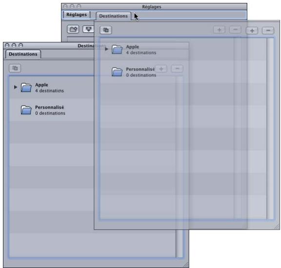 APPLE COMPRESSOR 4 - Pour placer un onglet dans sa propre fenêtre par glissement - 3