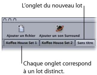 APPLE COMPRESSOR 4 - Pour creer un nouveau lot - 1