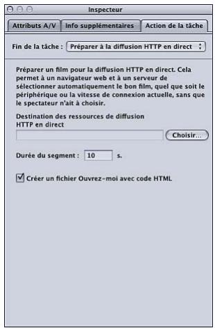 APPLE COMPRESSOR 4 - Preparer à la diffusion HTTP en direct - 1