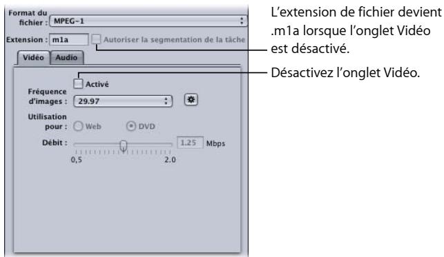 APPLE COMPRESSOR 4 - Pour désactiver le réglage video - 1
