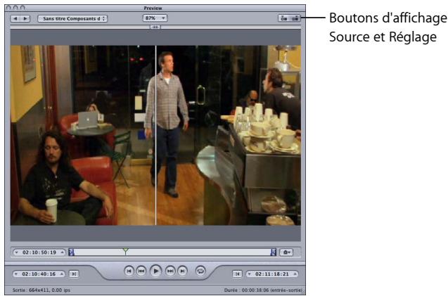 APPLE COMPRESSOR 4 - Pour prévisualiser un plan associé à un réglage - 2