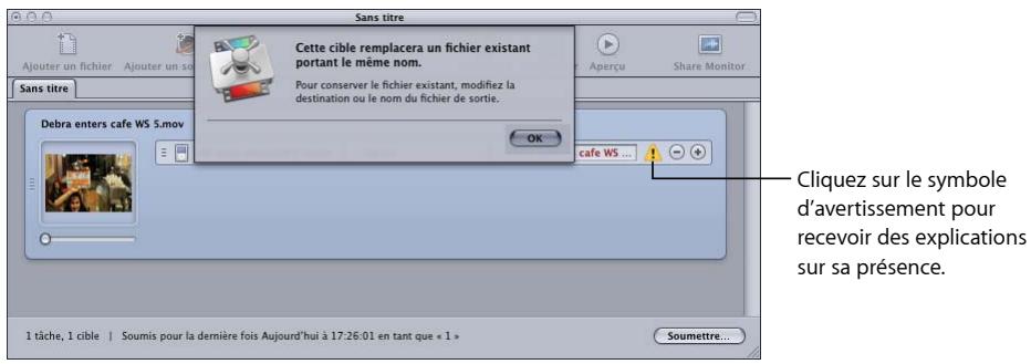 APPLE COMPRESSOR 4 - Triangles d'avertissement - 1