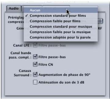 APPLE COMPRESSOR 4 - Prérglage de compression - 1
