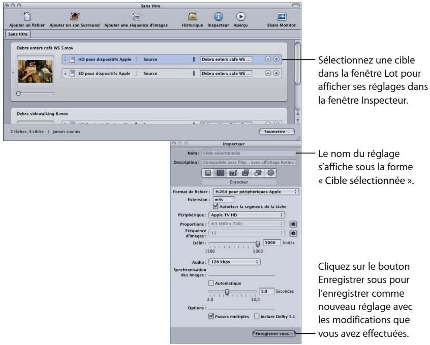 APPLE COMPRESSOR 4 - Sélection d'une cible - 1
