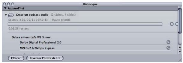APPLE COMPRESSOR 4 - Pour envoyer un lot en vue de son traitement : - 3