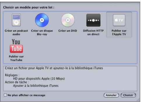 APPLE COMPRESSOR 4 - Pour ouvrir Compressor et besoin un modele de lot - 3