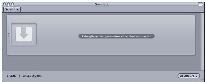 APPLE COMPRESSOR 4 - À propos de la barre d'outils de la fenêtre Lot - 1