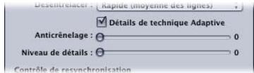 APPLE COMPRESSOR 4 - Redimensionnement de la zone Contrôles - 4