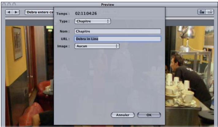 APPLE COMPRESSOR 4 - Pour ajouter un marqueeur de chapitre à votre plan - 2