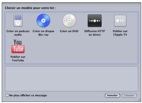APPLE COMPRESSOR 4 - Pour ouvrir Compressor et besoin un modele de lot - 2