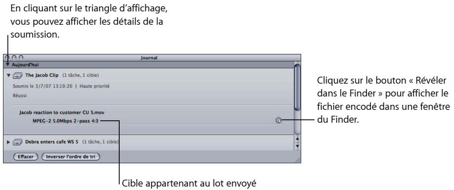 APPLE COMPRESSOR 4 - À propos de la fenêtre Historique - 3