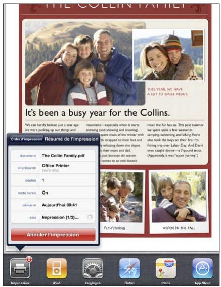 APPLE IPAD 2 WI-FI - Pour imprimer un document : - 3