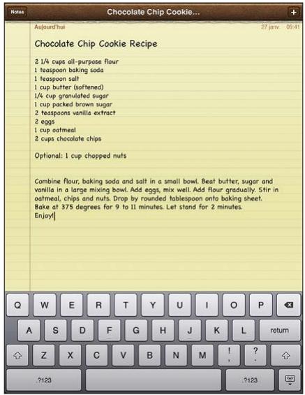 APPLE IPAD 2 WI-FI - Pour saisir du texte : - 1