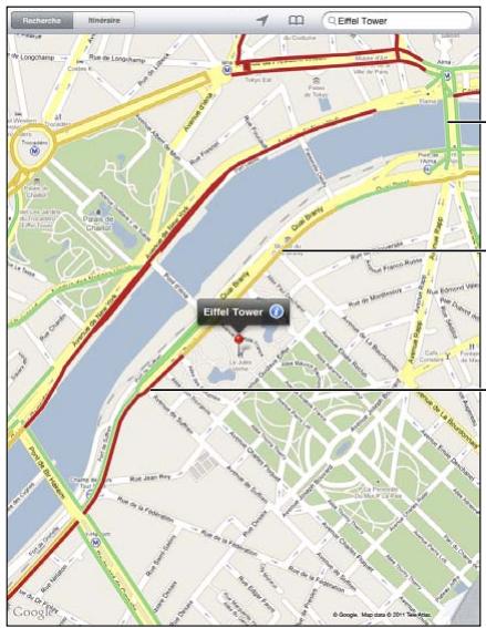 APPLE IPAD 2 WI-FI - Affichage de l'etat de la circulation - 1