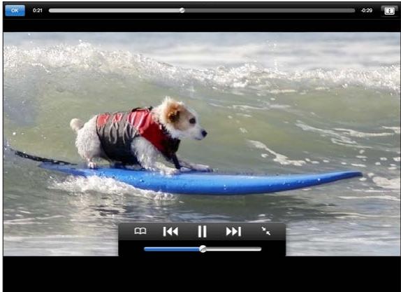 APPLE IPAD 2 WI-FI - Contrôle de la lecture video - 1