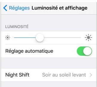 Ajuster la luminosité de l'écran et l'équilibre des couleurs 1