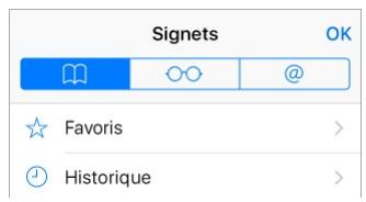 Conserver des signets 1