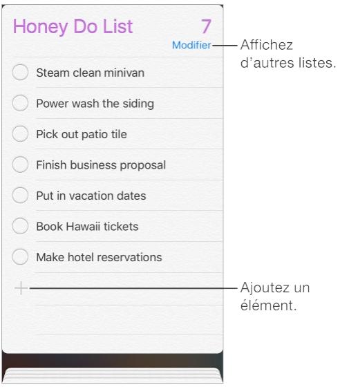 Rappels en un coup d'oeil 1