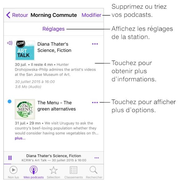 Organiser vos favoris sous forme de stations 1