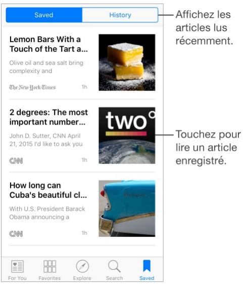 Enregistrer des articles 1
