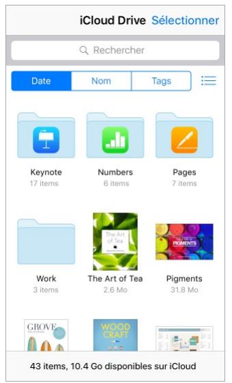À propos d'iCloud Drive 1